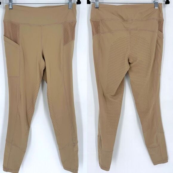 HR FARM Equestrian‎ Silicone Gel Grip Horseback Riding Leggings Medium - Picture 1 of 11